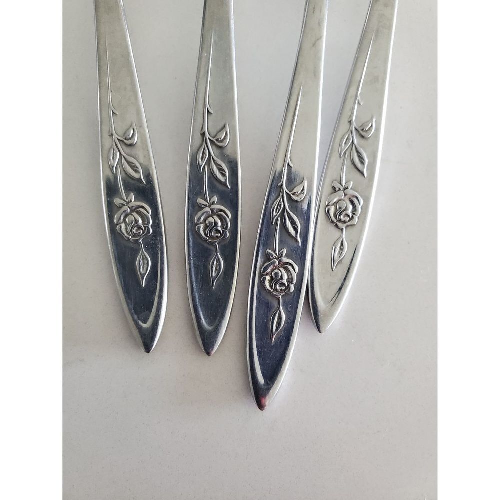 Oneida Community MORNING Rose Spoons - Picture 2 of 6